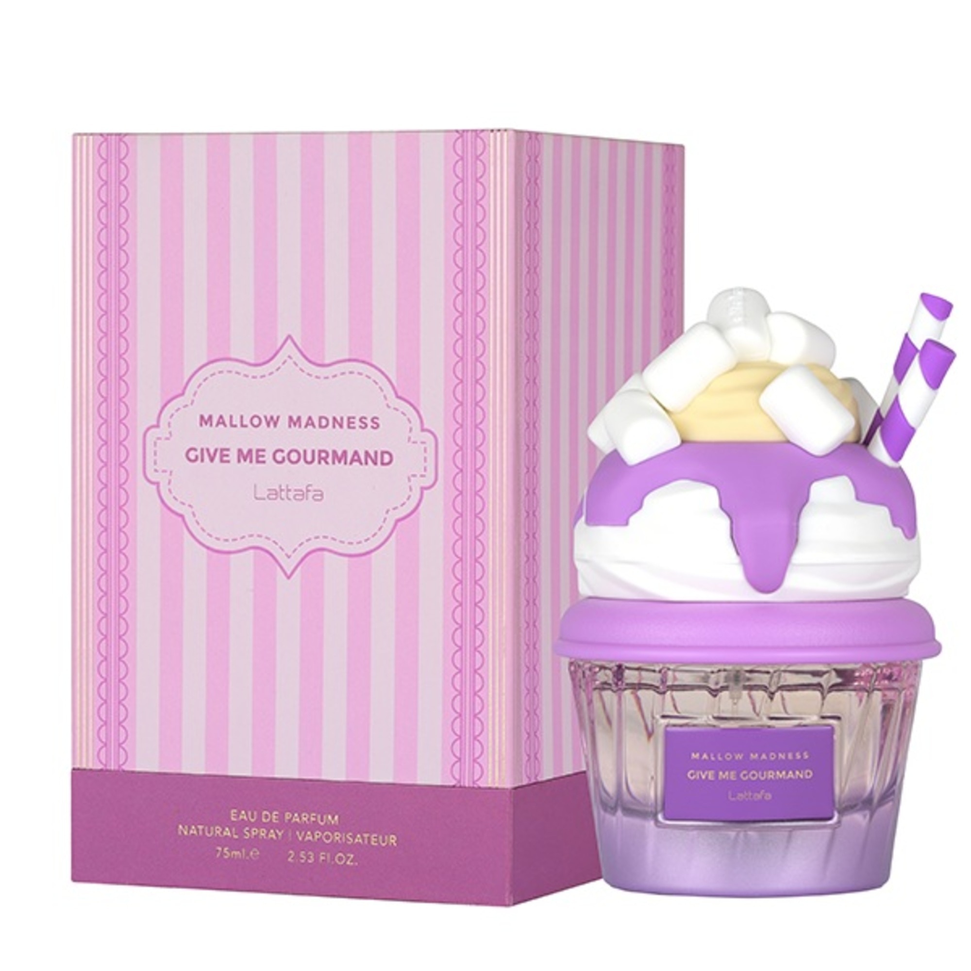 75 ML Lattafa Give Me Gourmand Mallow Maddnes Eau de Parfum  1 of 2 