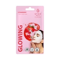 20 G STAY WELL SKIN-CARE Fátyolmaszk-Strawberry Glowing  