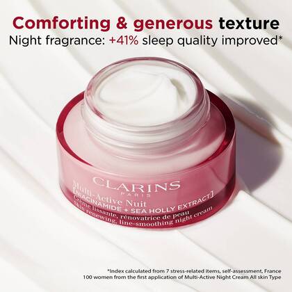 50 ML CLARINS MULTI-ACTIVE MULTI-ACTIVE NIGHT ÉJSZAKAI RÁNCKISIMÍTÓ KRÉM  1 of 3 