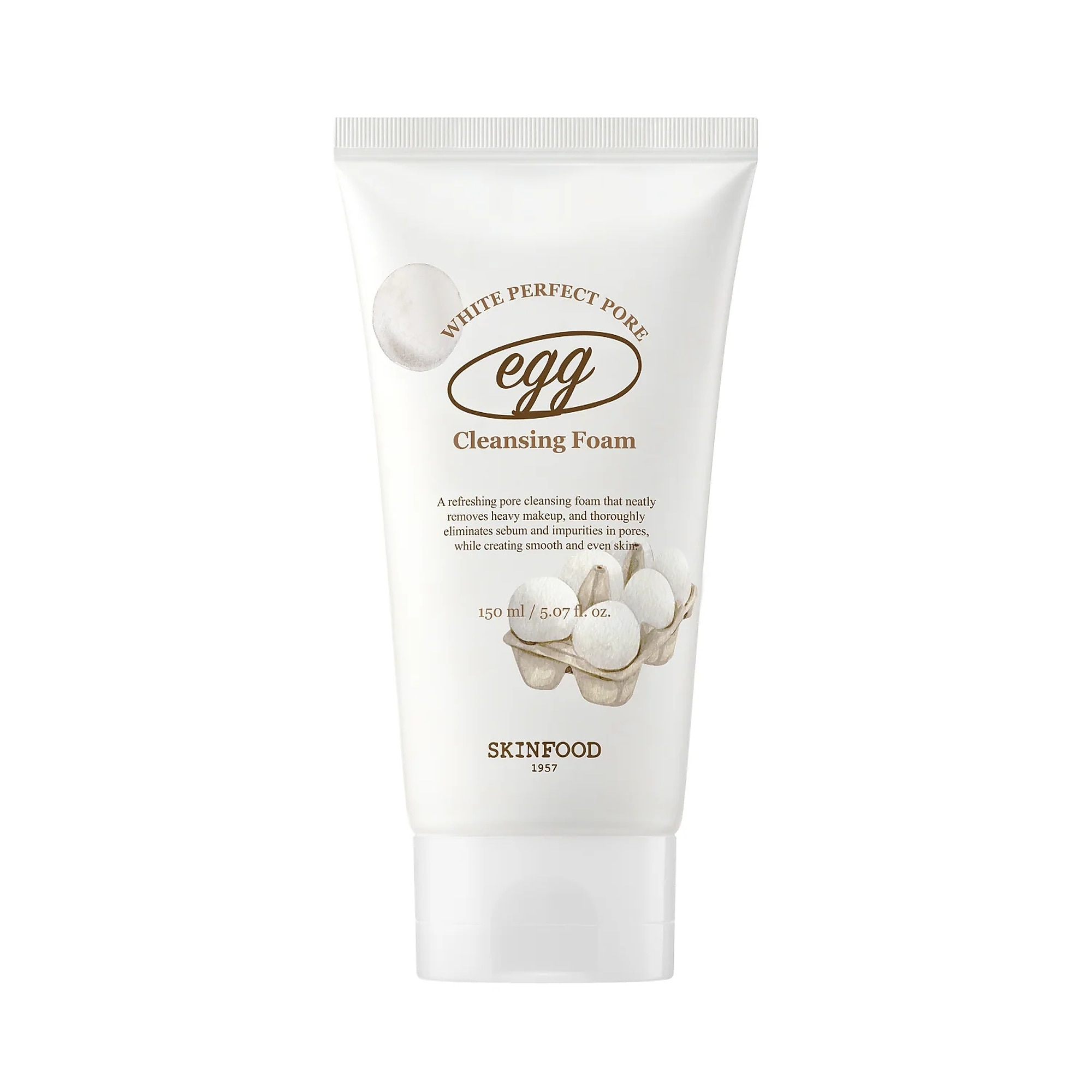 150 ML SKINFOOD Egg White Arctisztító hab Perfect Pore 1 of 2 Arctisztító hab Perfect Pore