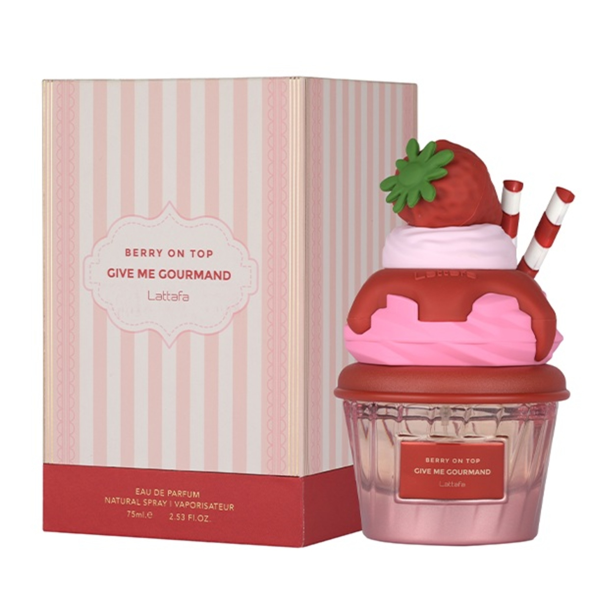 75 ML Lattafa Give Me Gourmand Berry On Top Eau de Parfum  1 of 2 