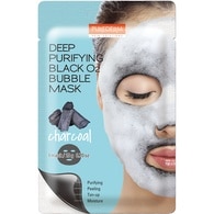 20 G PUREDERM MASK Fátyolmaszk-Deep Purifying Black O2 Bubble  