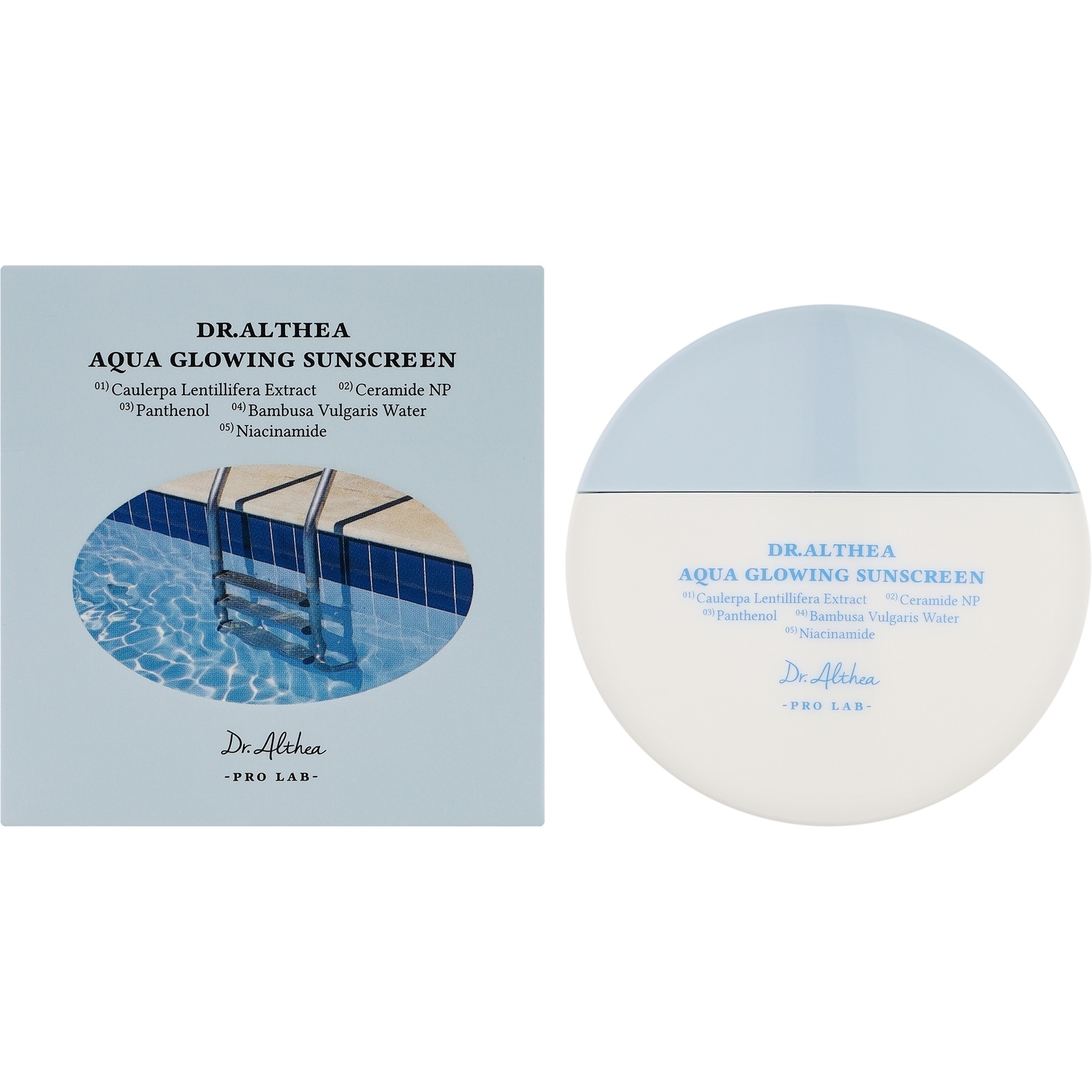 45 ML DR. ALTHEA SKIN-CARE Napvédő arckrém Aqua Glowing SPF 50+ PA++++ 1 of 3