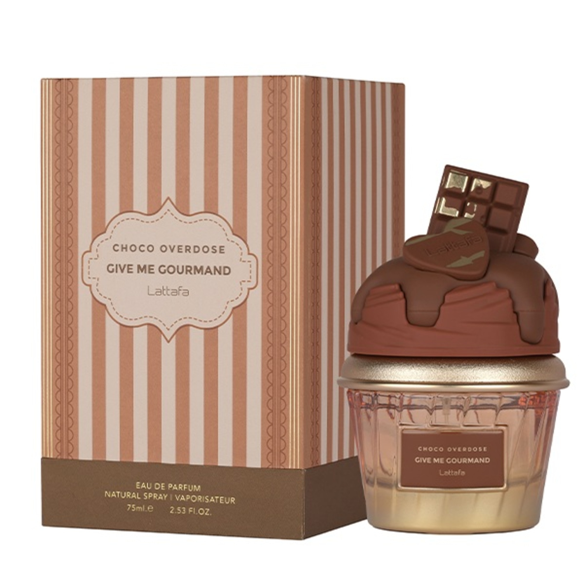 75 ML Lattafa Give Me Gourmand Choco Overdose Eau de Parfum  1 of 2 