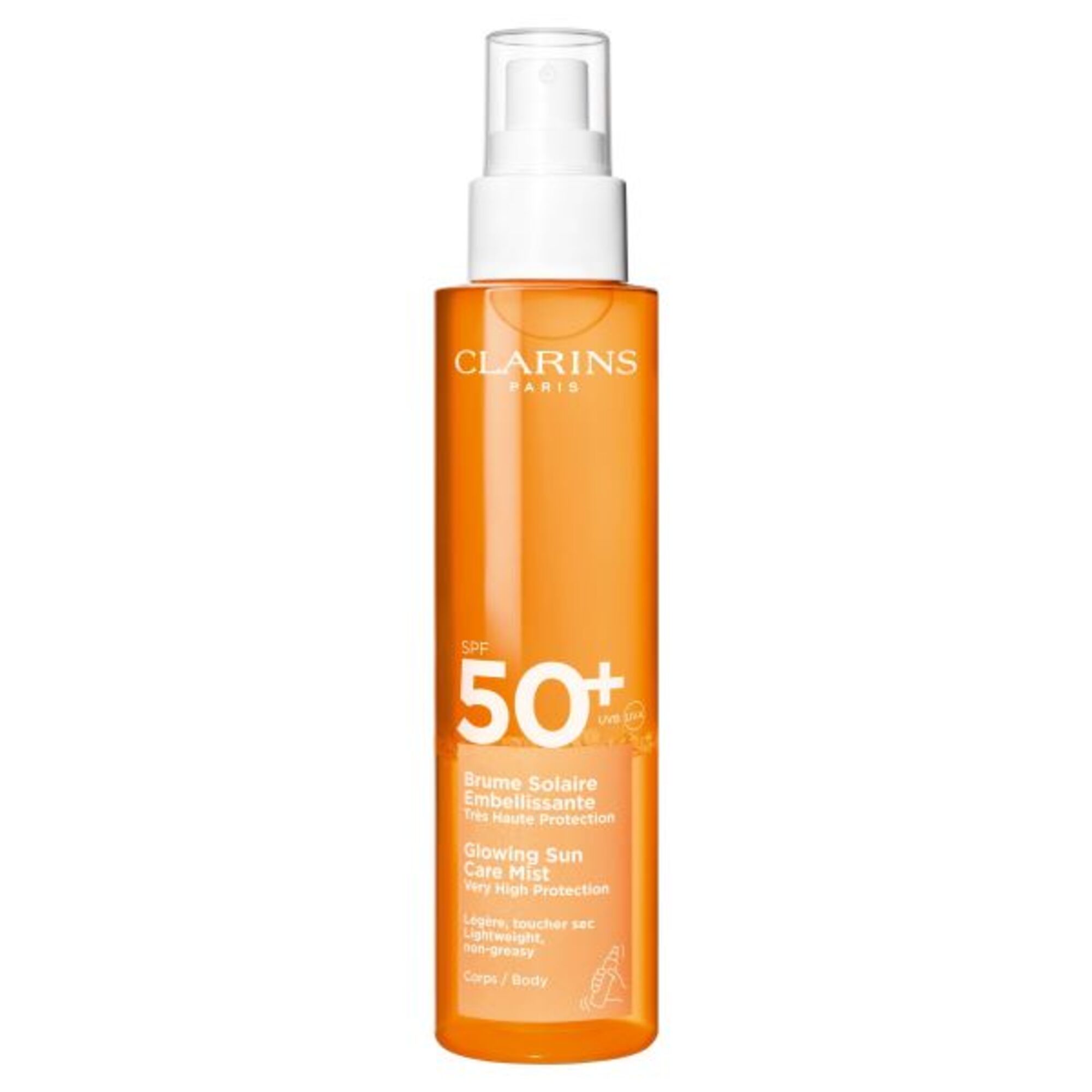 150 ML CLARINS SUNCARE Body Mist SPF 50 Napozó permet  Body Mist SPF 50 Napozó permet