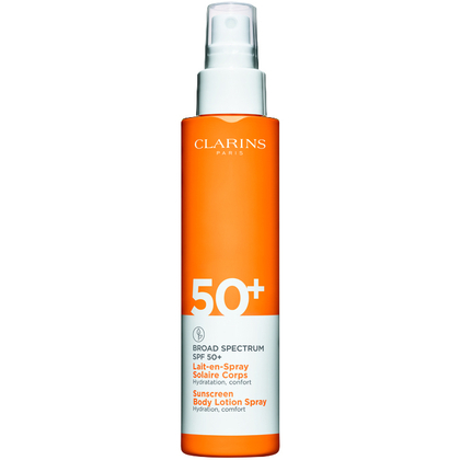 150 ML CLARINS Suncare Body Lotion Spray SPF50+ Clarins Suncare Body Lotion Spray SPF50+ Naptej Spray Testre  1 of 1 