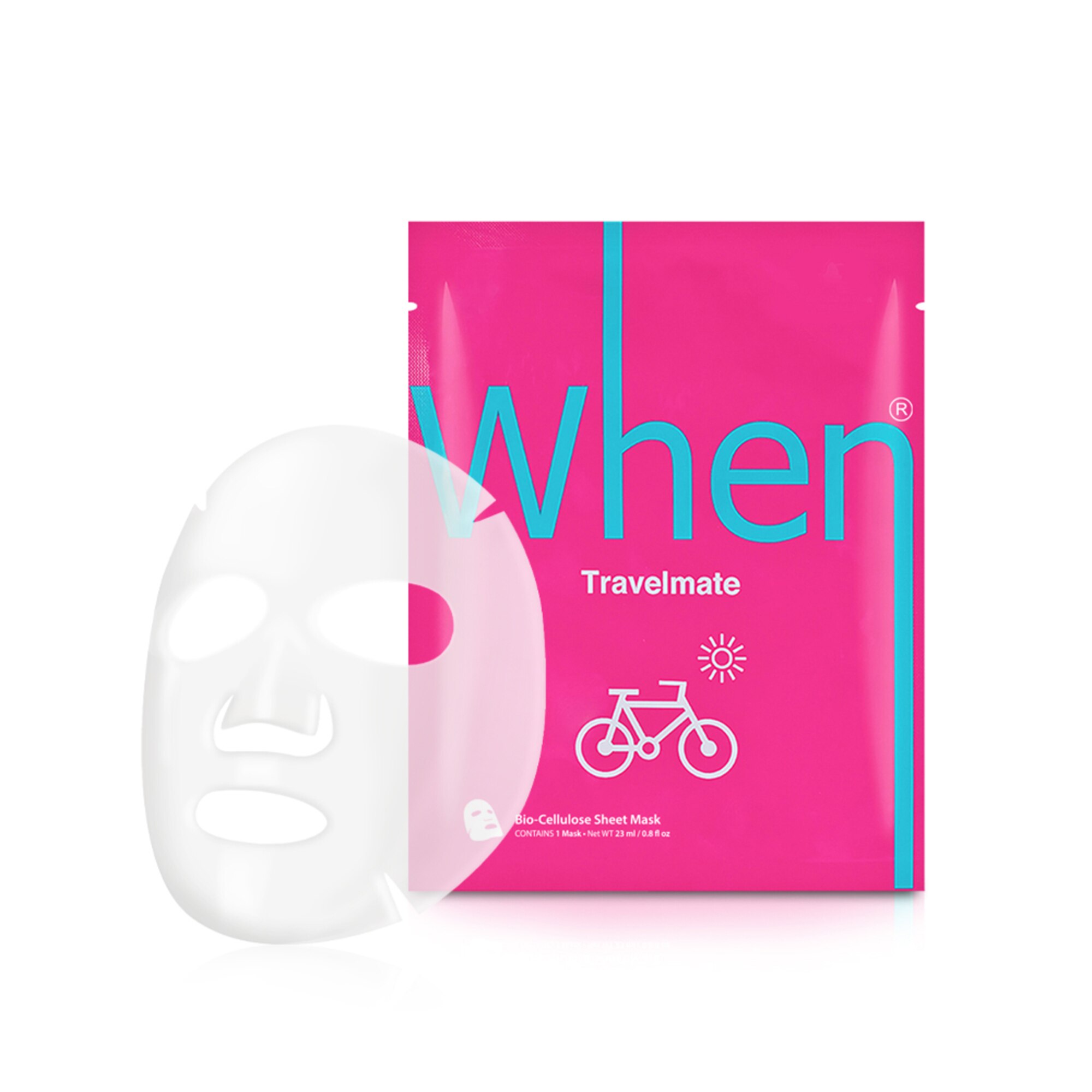 Travelmate Refreshing Premium Bio-Cellulose Arcmaszk