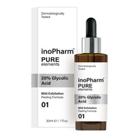 30 ML InoPharm Pure Elements Face Peeling 20 Glycolic Acid Hámlasztó  1 of 2 