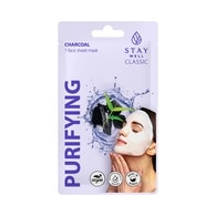 20 G STAY WELL SKIN-CARE Fátyolmaszk-Charcoal Purifying  